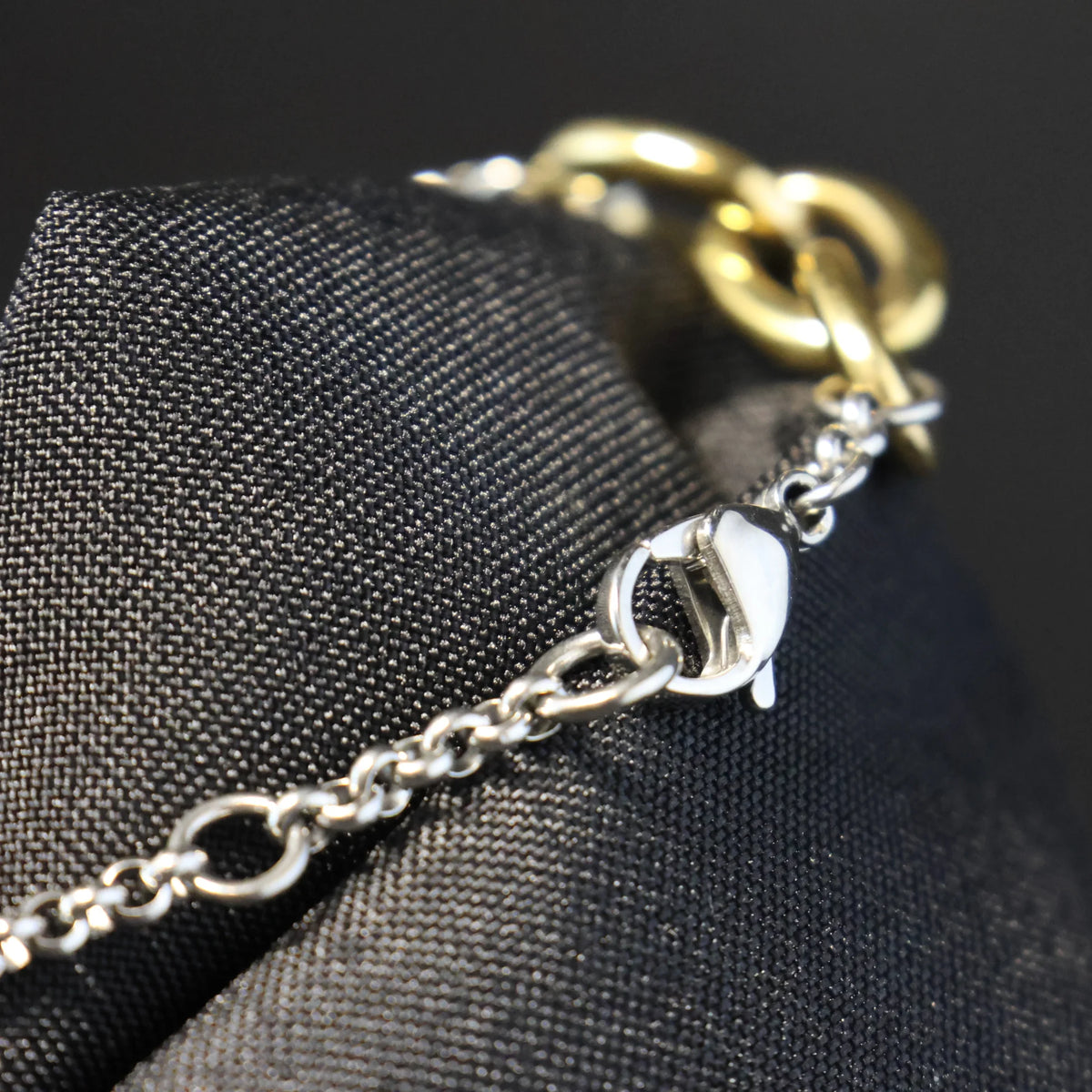 Stainless Steel Bracelet bicolor links RY181
