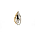 18 carat yellow and white gold drop pendant brilliant 068227/A