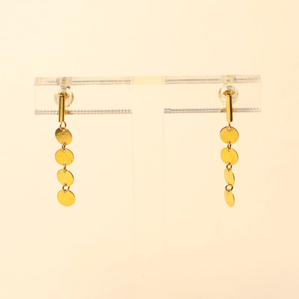18KT gold drop earrings 062123