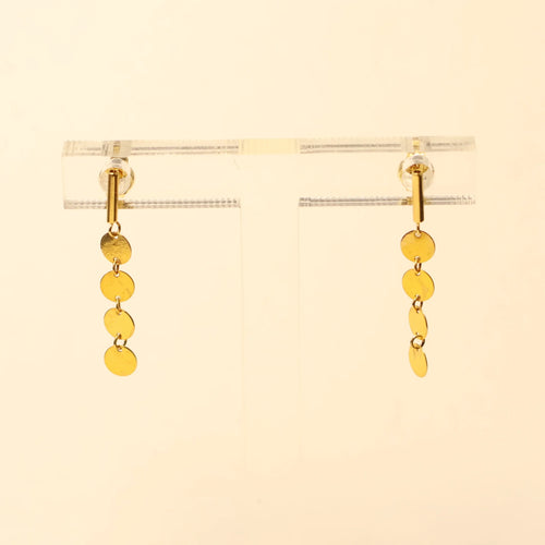 18KT gold drop earrings 062123