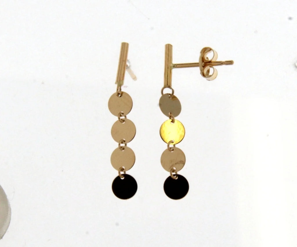 18KT gold drop earrings 062123