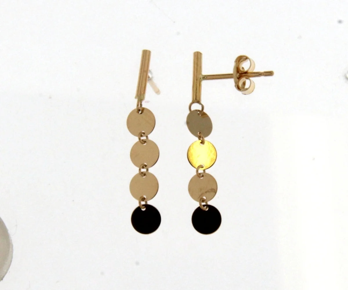 18KT gold drop earrings 062123
