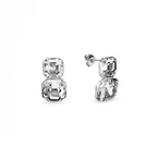 Spark Silver Small Swarovski Crystal Earrings KT44802CC