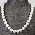 Pearl necklace 46cm 18 carat yellow gold ball clasp 11mm freshwater pearl