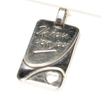 Tresor silver pendant “I love you” plate shine B163N